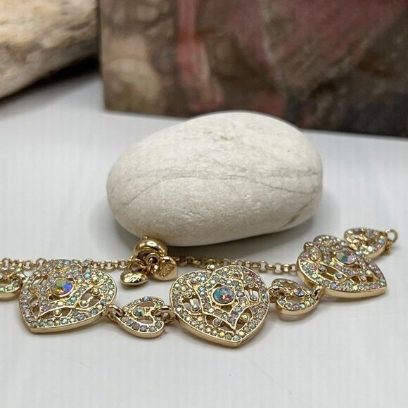 Kirks Folly Remember You By Heart Bracelet Gold - Picture 6 of 8